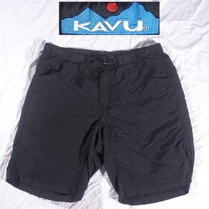 Kavu Shorts Black Mens Small Buckle Belt